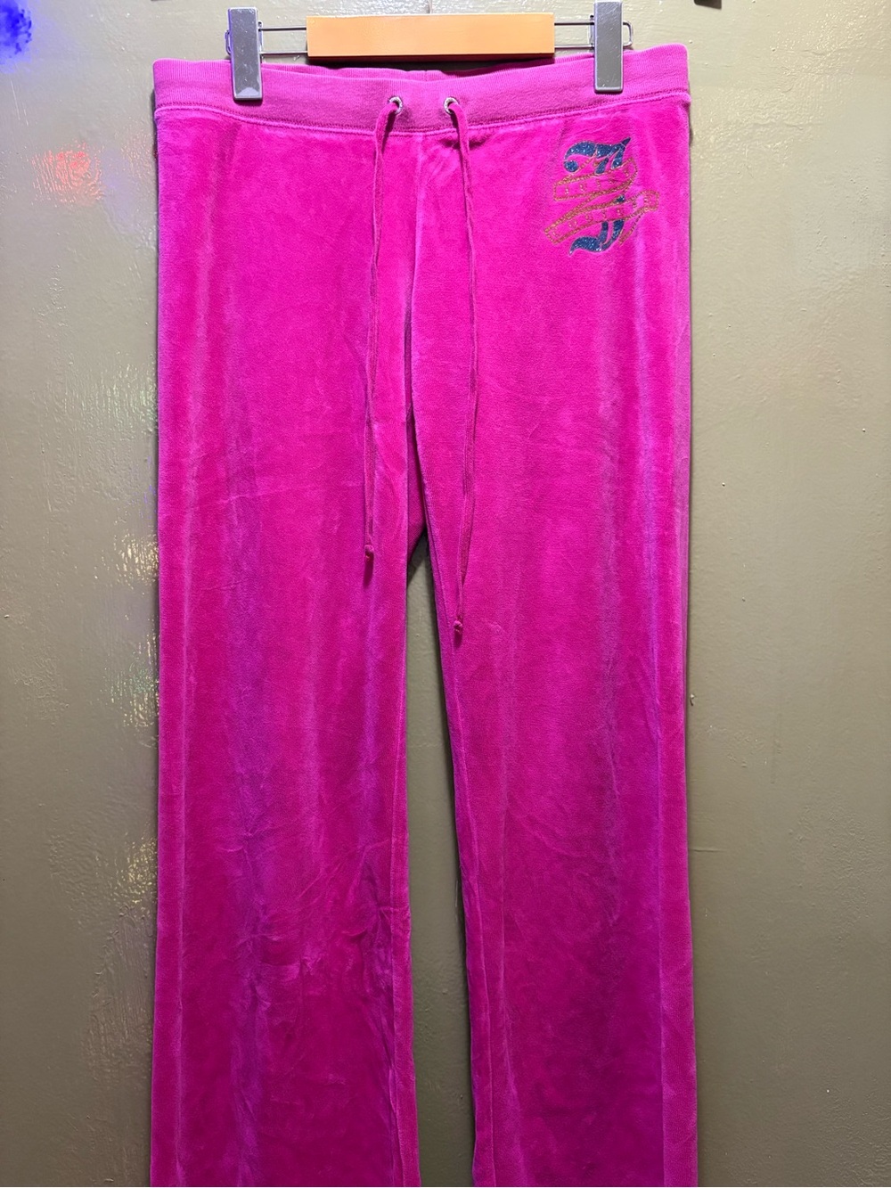 Pink juicy couture Velour track pants